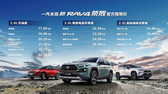 FAW Toyota's new RAV4 is released _fororder_image001